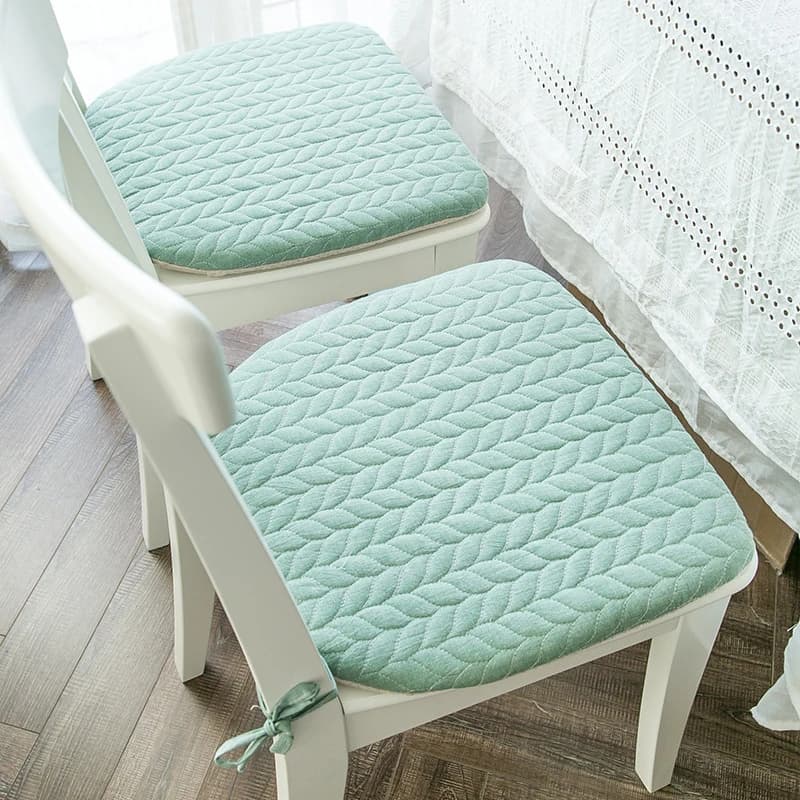 42X40CM Cuscino in cotone e lino antiscivolo Sedia da ufficio Tappetino morbido Cuscino per seggiolino auto per la casa Semplice ferro di cavallo Sedia da pranzo per la casa Tappetino Decor