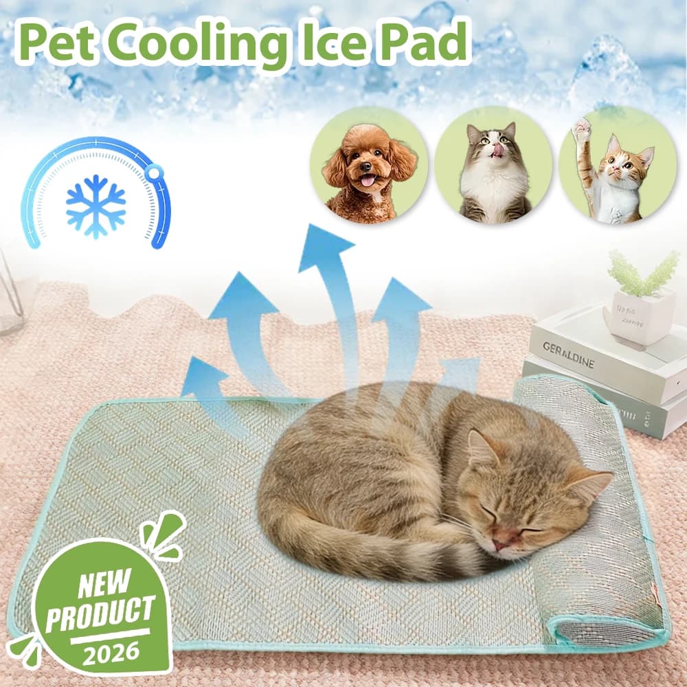 Tappetini e Cuscini Rinfrescanti Personalizzati per Animali Domestici - Cuscinetti Traspiranti con Supporto per il Collo per Gatti e Cani