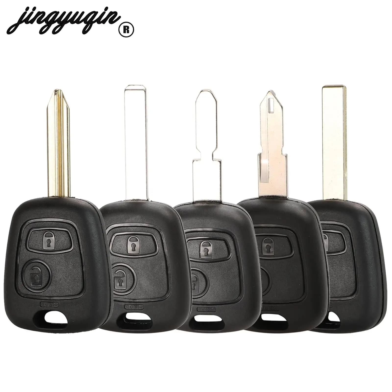 Jingyuqin 2 pulsanti per Peugeot 206 306 307 107 207 407 per Citroen Saxo Picasso Xsara Berlingo Remote Key Case Shell Fob