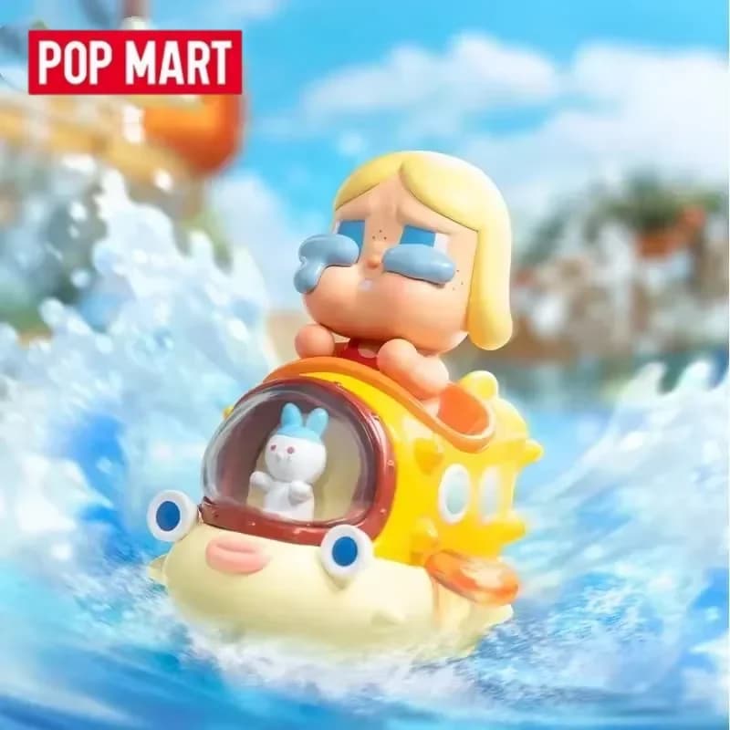 POP MART Dimoo Water Party Series Scatola cieca Giocattoli Kawaii Anime Action Figure Decorazione del desktop Scatola misteriosa a sorpresa Borsa cieca