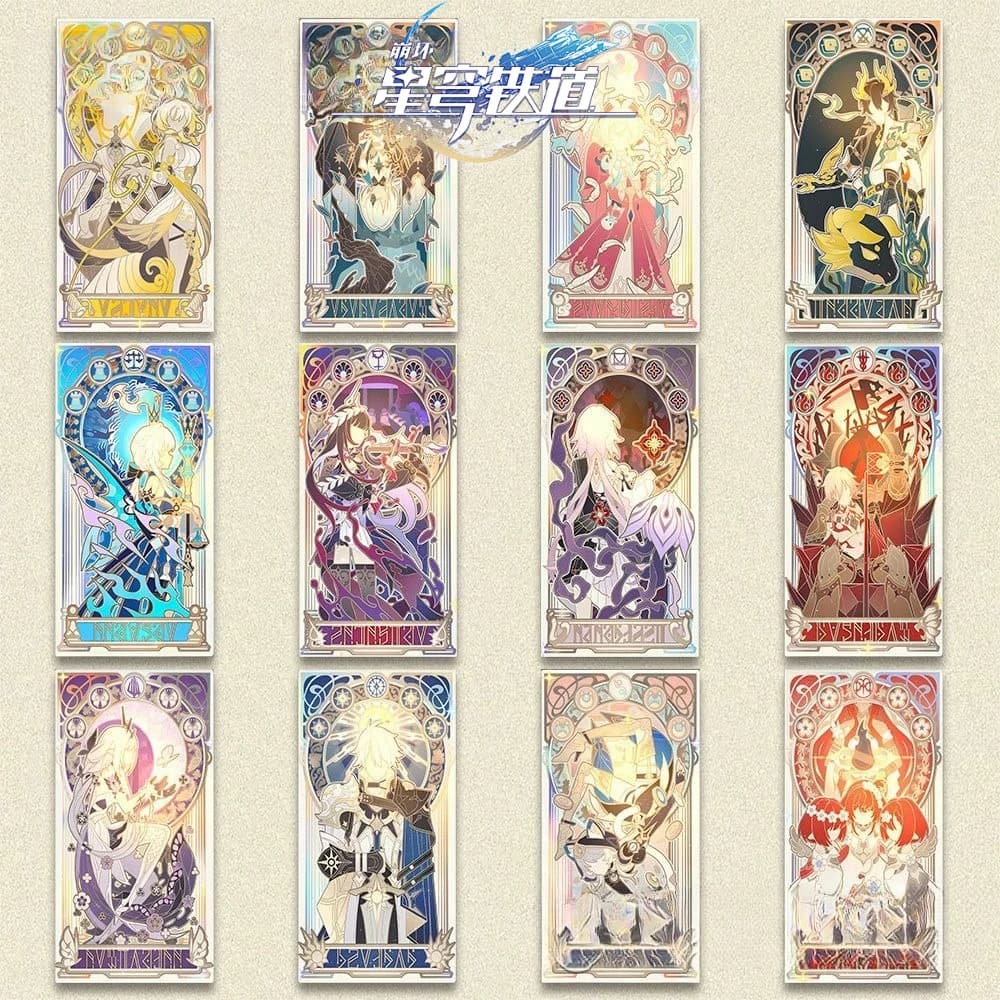 Honkai: Star Rail Anime Merch Cartolina Reo Main Team Luo Yi Nikola Herta Dodici Santi d'oro Oracle Decorazioni Carte per Fan