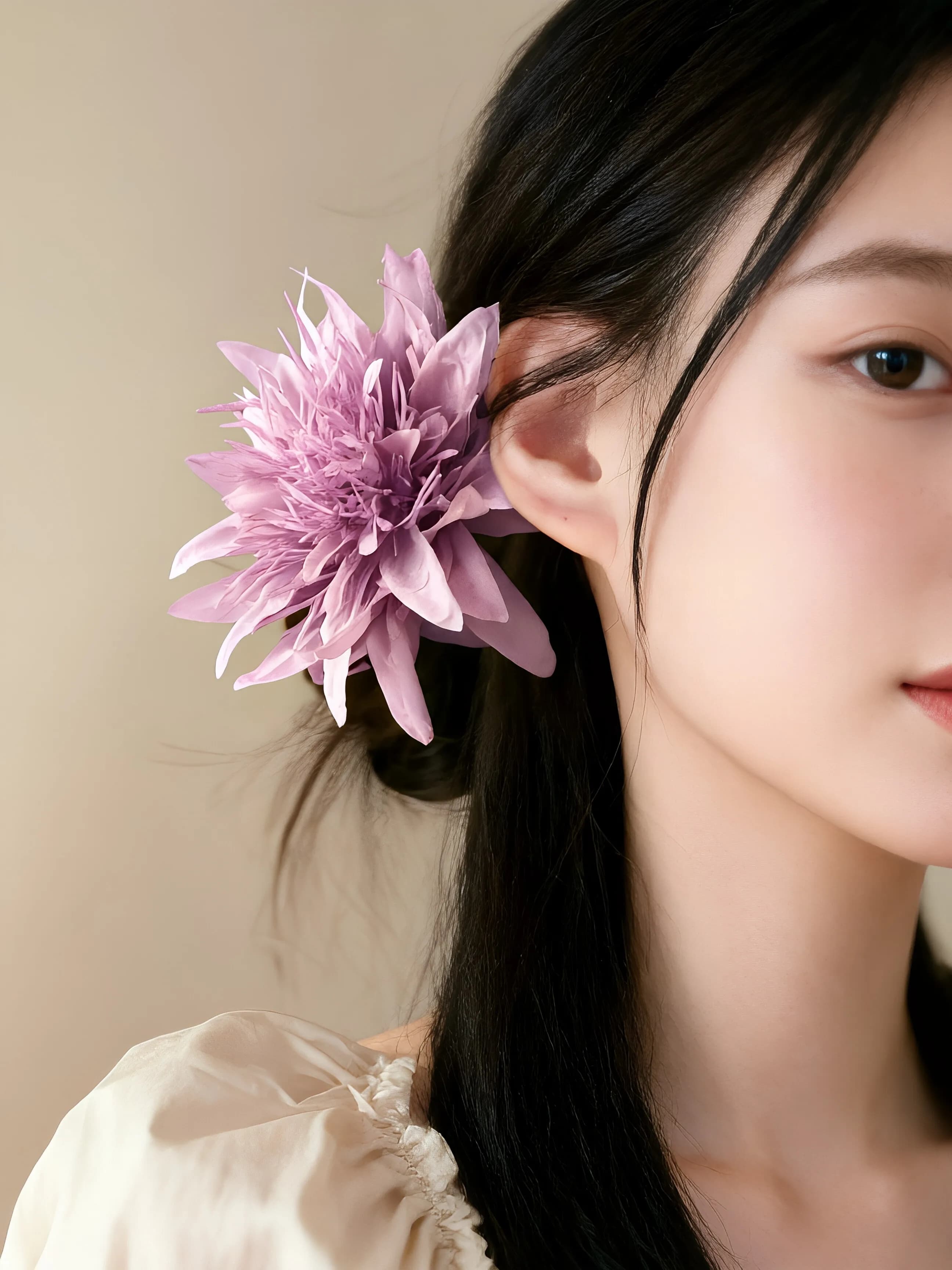 Super fairy flower hair clip, sea anemone flower hair clip, atmosphere, beautiful and exquisite headwear