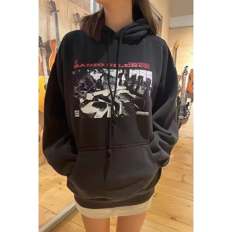 2024 Autunno e Inverno Nuova vendita calda Tendenza di nicchia Casual Felpa con cappuccio a maniche lunghe in cotone Moda donna e uomo Stampato Abbigliamento casual