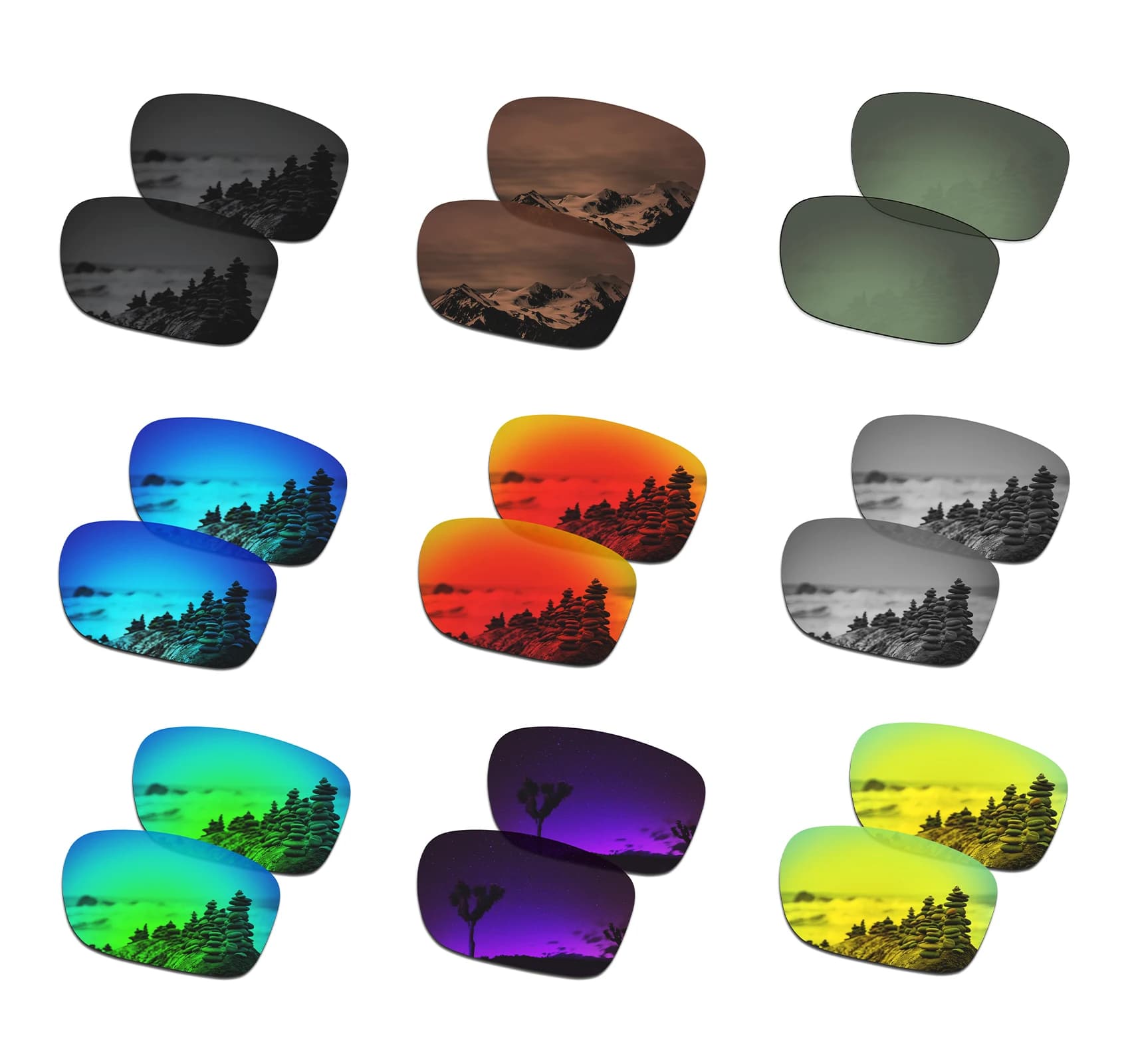 SmartVLT polarized spare lenses compatible with RayBan Justin RB4165 54 mm sunglasses - Multiple options