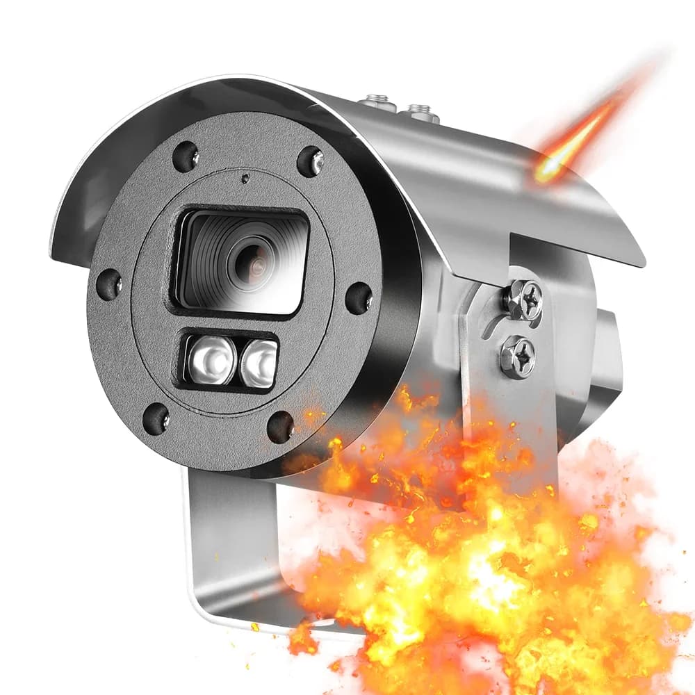 GA-EX3FI-M8SS HIK-Core Style 4K 8MP 304 316 Acciaio inossidabile a prova di esplosione IP POE Telecamera di sorveglianza di sicurezza per visione notturna