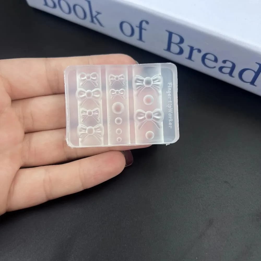 Nuovo Stampo per Nail Art 3D in Silicone con Rilievo a Croce, Modello per Design Fai-da-Te, Stencil Riutilizzabili, Decorazioni per Unghie, Strumenti per Manicure