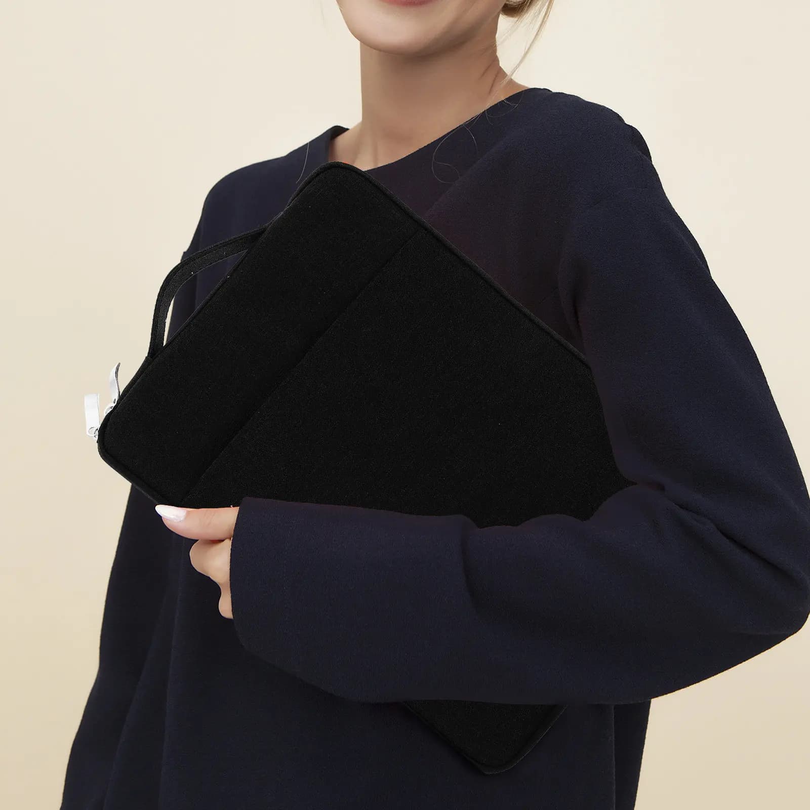 Protection Sleeve Lightweight Slim Denim Laptop Case Scratch Resistant Tablet Carrying Bag Portable Handbag