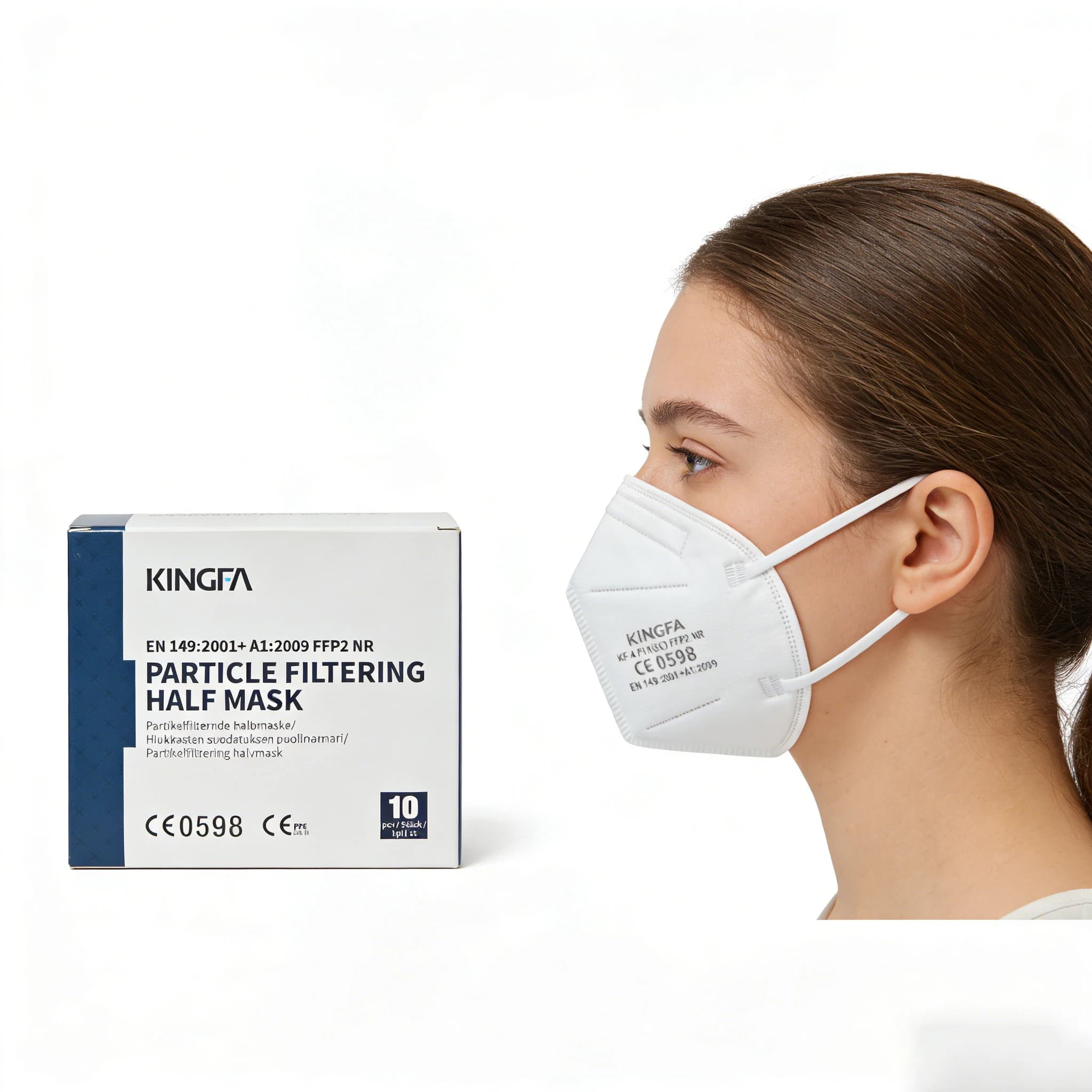 10-100 Pz KN95 FFP2 Adulto 5 Strati Maschera Filtro Mascarillas Quirurgicas Homologadas Maschere kn95 Mascarillas Riutilizzabile FFP2 Maschera
