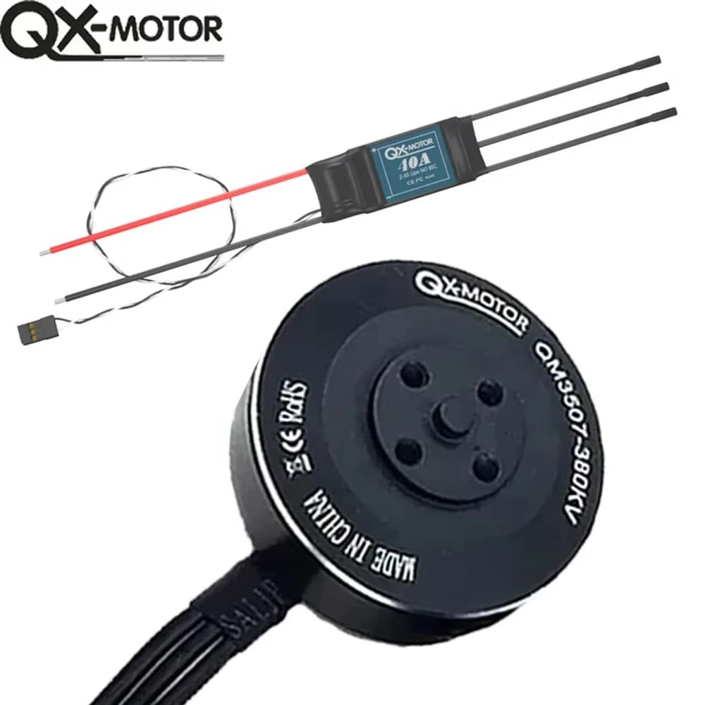 Motore brushless QM3507 con 40a esc 380KV 580KV 680KV 3507 3508 per accessori drone multiasse quadricottero RC fai da te
