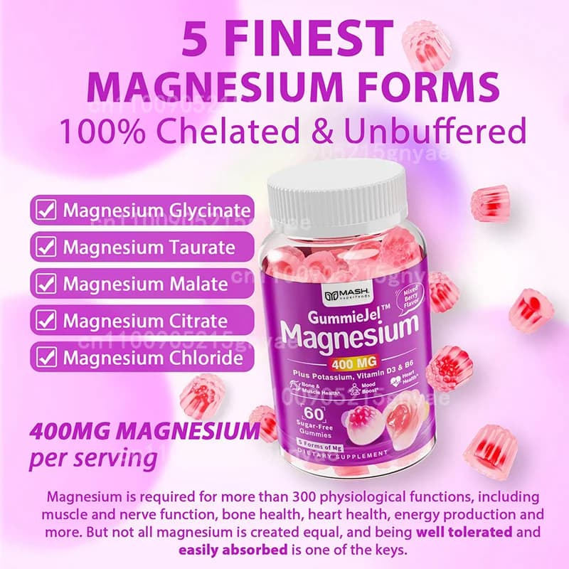 Magnesium Multicomplete Integrator | Contains Glycinate/Malate/ Magnesium Citric Acid, Vitamin D3 and B6