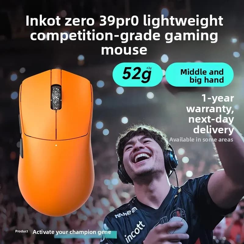 Incott G23V2 Pro Woda Wireless Gaming Mouse PAW3950 Tri-Mode 8K [WEIGHT] g Lightweight Hot-Swappable RGB FPS MOBA White