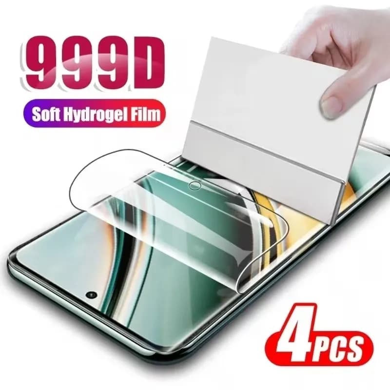 Pellicola idrogel da 4 pezzi per OPPO A3 A5 A9 2020 A15S A16 A54 A74 A94 A38 A58 A78 A98 protezione per lo schermo