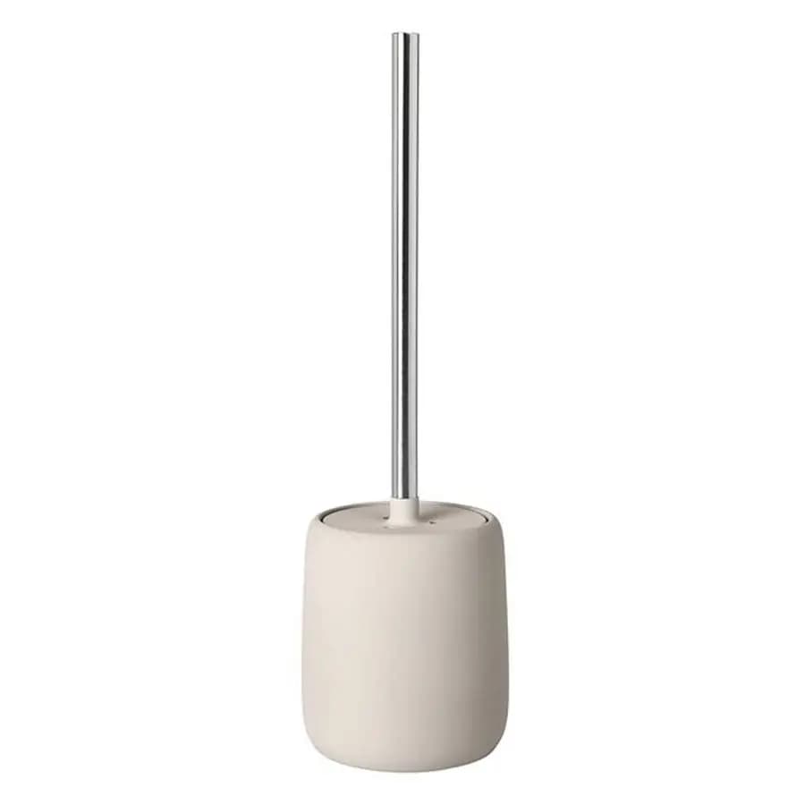 Spazzola per WC, Ceramica, Plastica, Silicone, H 39 cm, 11 cm