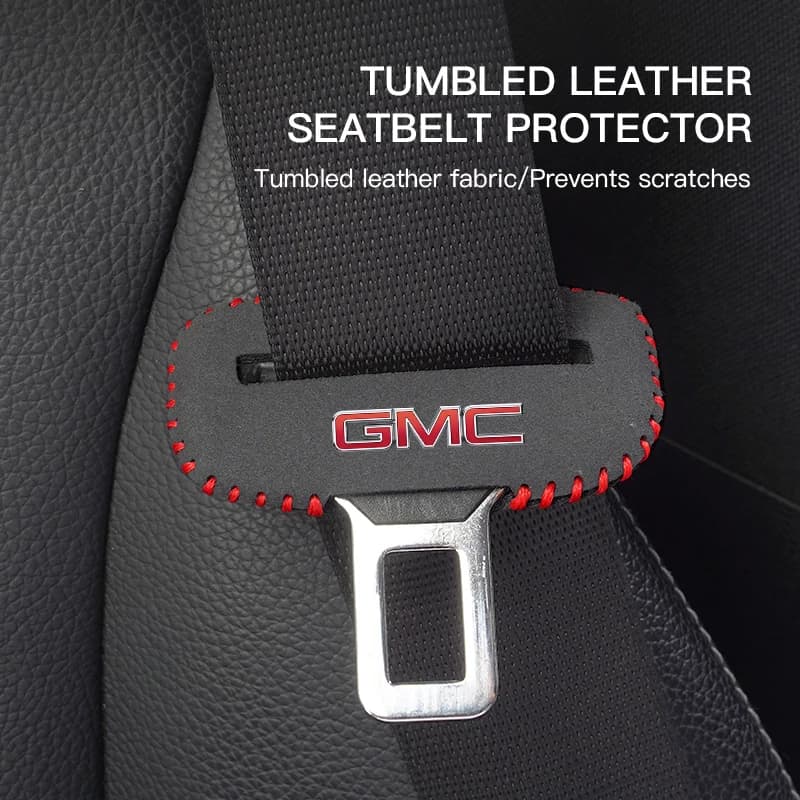 Copri Fibbia Cintura di Sicurezza con Logo Auto, Accessori Interni per GMC Terrain, Sierra 1500, Yukon, Acadia, Savana, Hummer, Granite, H3
