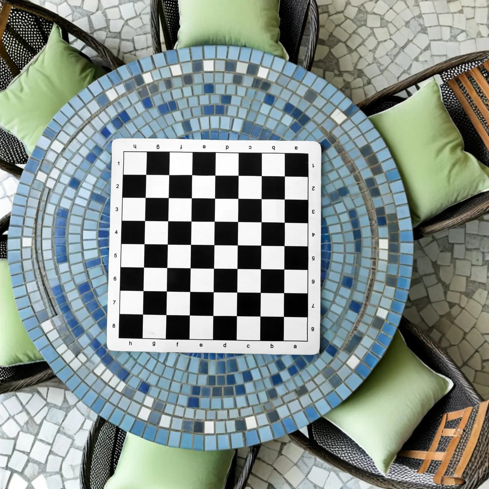 Set di 3 Scacchiere Pieghevoli a Doppia Faccia, Tappetino Portatile Arrotolabile per Xiangqi e Go, Base Antiscivolo Stabile per Giochi da Tavolo da Viaggio