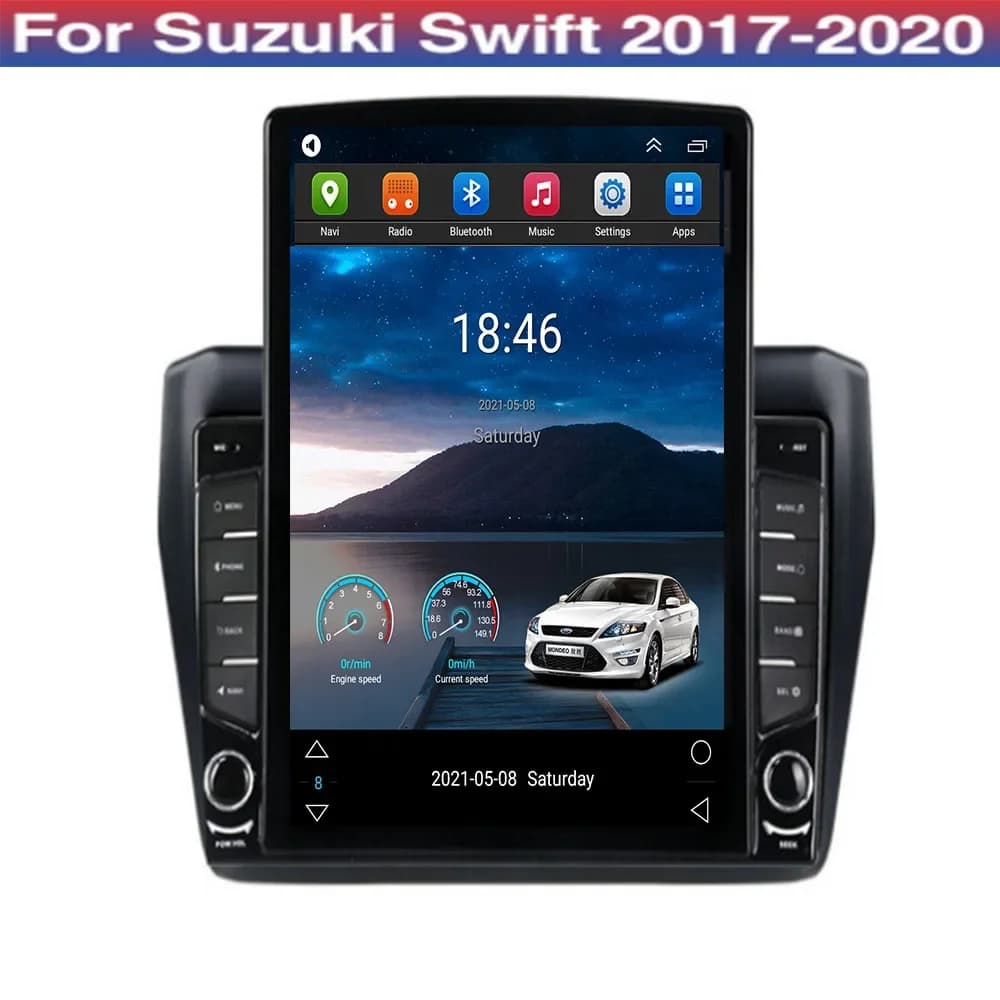 Per Tesla Style Per Suzuki Swift 5 2016 - 2020 Autoradio Lettore Video Multimediale Navigazione stereo GPS Android 14.0