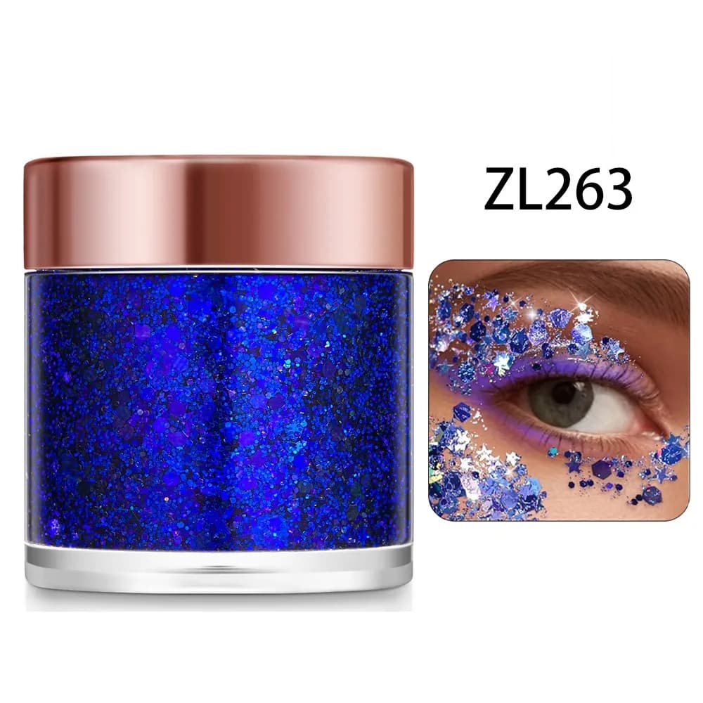 Chameleon Glitter Gel Sequins Shimmer Face Make Up Decorations Highlighter Glitter Long-Lasting Easy To Use Face Makeup Sequins