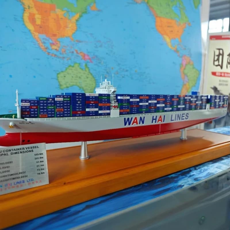 Modello di contenitore Contenitore di trasporto Modello di nave Simulazione Lega Prodotto finito Mostra Collezione commemorativa Pendolo statico