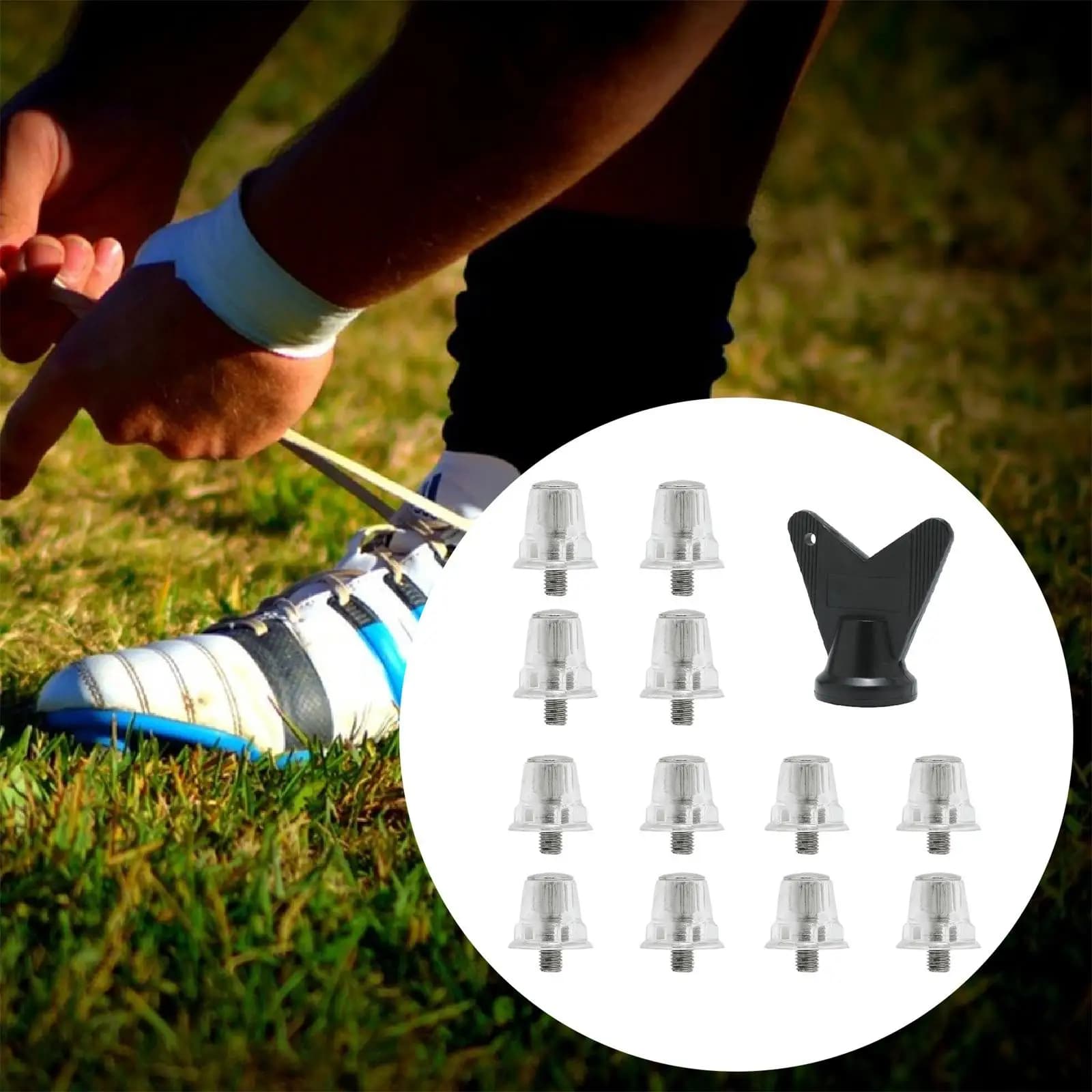 Durable Football Shoes with M5 Threading, Sports Shoes Set, Football Training and Competitions