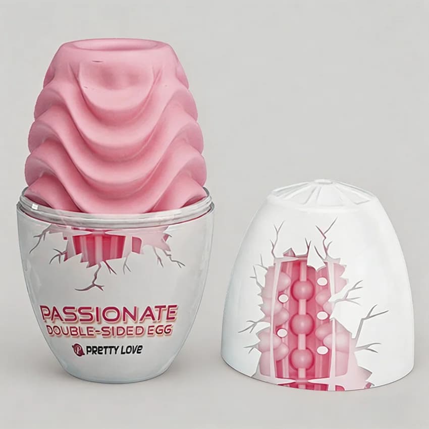 Tazza di masturbazione maschile Vagina Uovo Massaggio del pene Giocattolo adulto per gli uomini Glande Esercizio Figa Giocattolo Elastico Giocattoli del sesso in silicone per gli uomini 18+