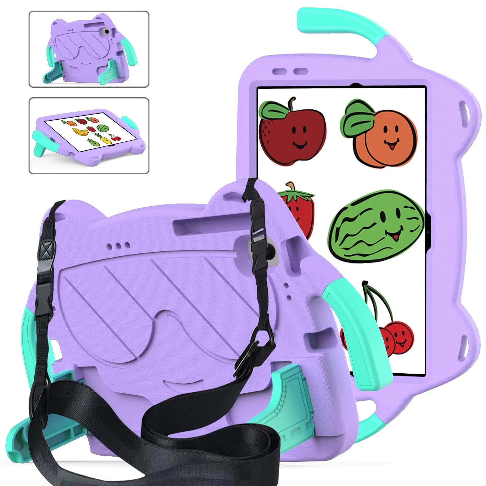 Custodia portatile EVA per bambini per Nokia T20 10.36 ''2021 2022 T21 Tablet Cover TA-1397 TA-1394 TA-1392 10.4 "Maniglia Strap Stand Capa