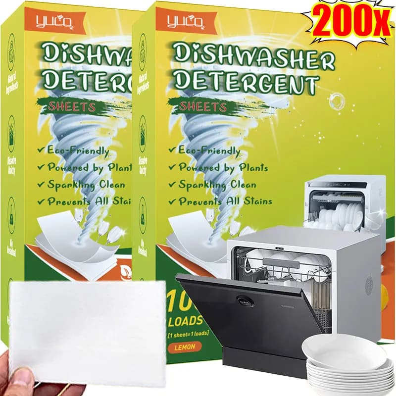 Compresse di detersivo per lavastoviglie multi-azione All-in-One Deodorante per macchie di piante pulite Risciacquo rapido Utensili per la pulizia quotidiana