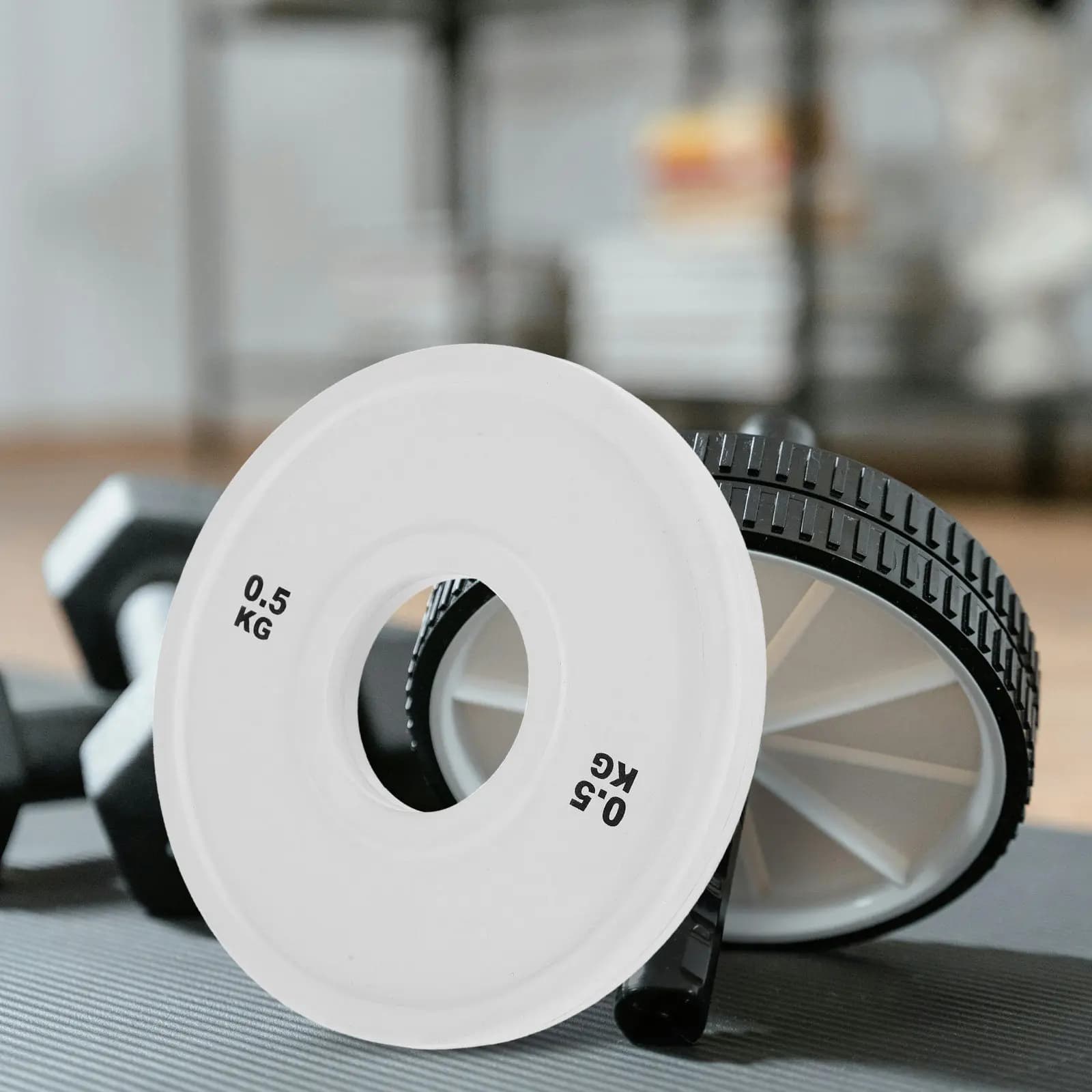 6PCS Steel Weighted Vest Strength Training Fitness Halloween Christmas New Year Gym Weight Plates Barbell Rubber Plates Coated