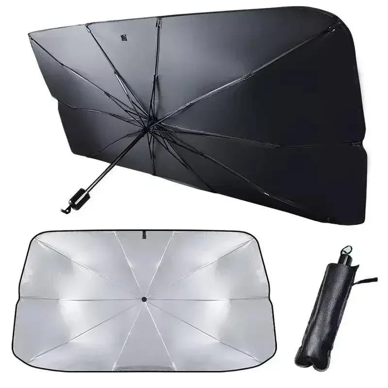 Ombrellone per auto Ombrello Parasole per auto Protezione Parasole Estate Sole Interni Parabrezza Accessori di protezione per ombreggiatura automatica