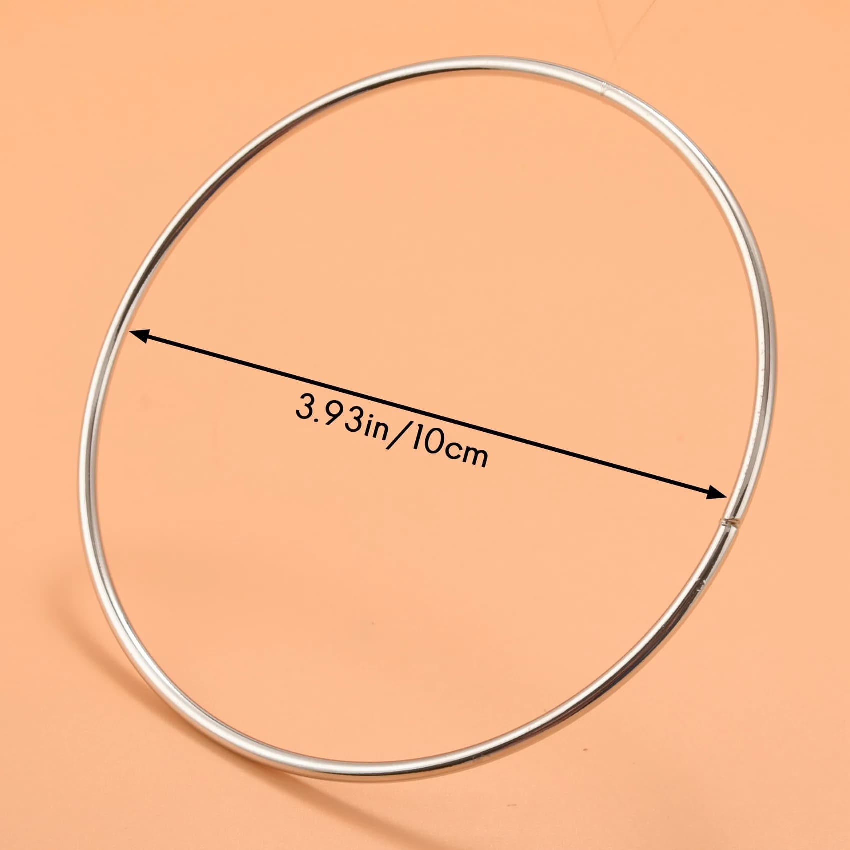 NEW HOT In Stock-10 Pack 4 Inch Silver Dream Catcher Metal Rings Floral Hoops Wreath Macrame Creations Ring For Crafts DIY