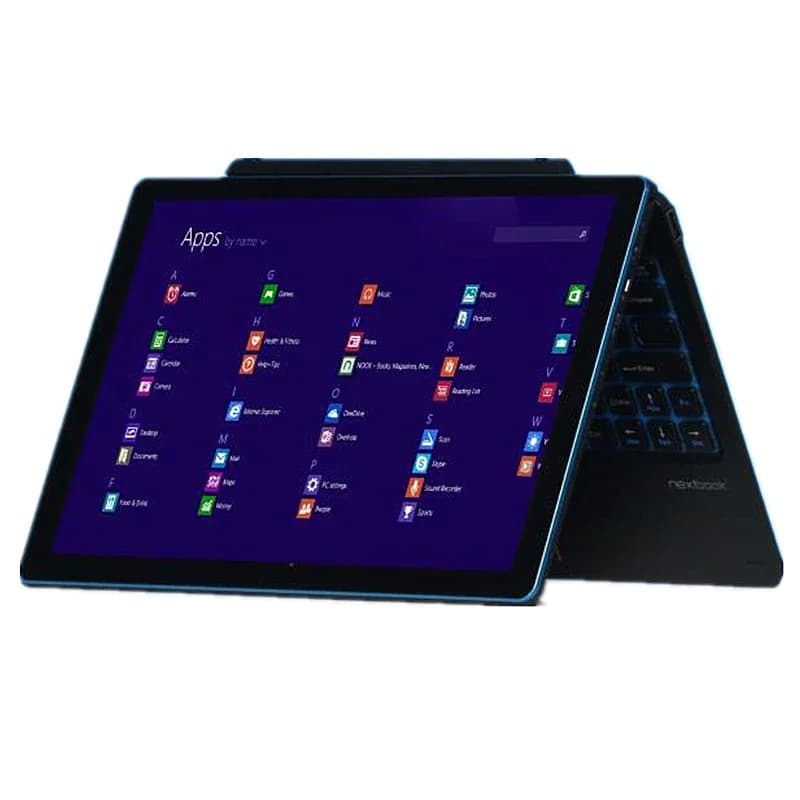 11.6 ''2IN1 With G12 Docking Keyboard Nextbook Windows 10 Quad Core 1GB RAM 64GB ROM Tablet PC Intel Atom 3735G CPU 1366*768 IPS