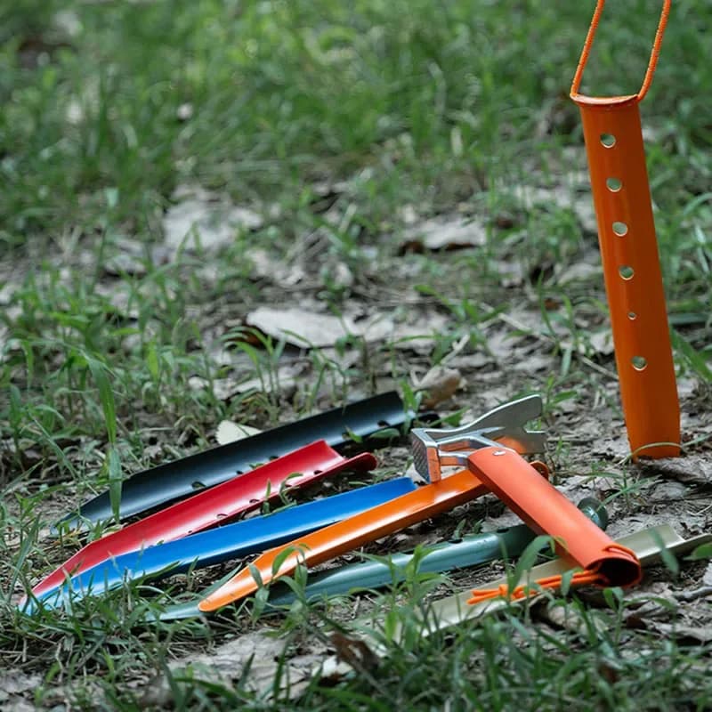 6 pezzi picchetti per tende da spiaggia a forma di U picchetti per tende da campeggio per campeggio all'aperto escursionismo spiaggia neve sabbia accessori per telo da terra