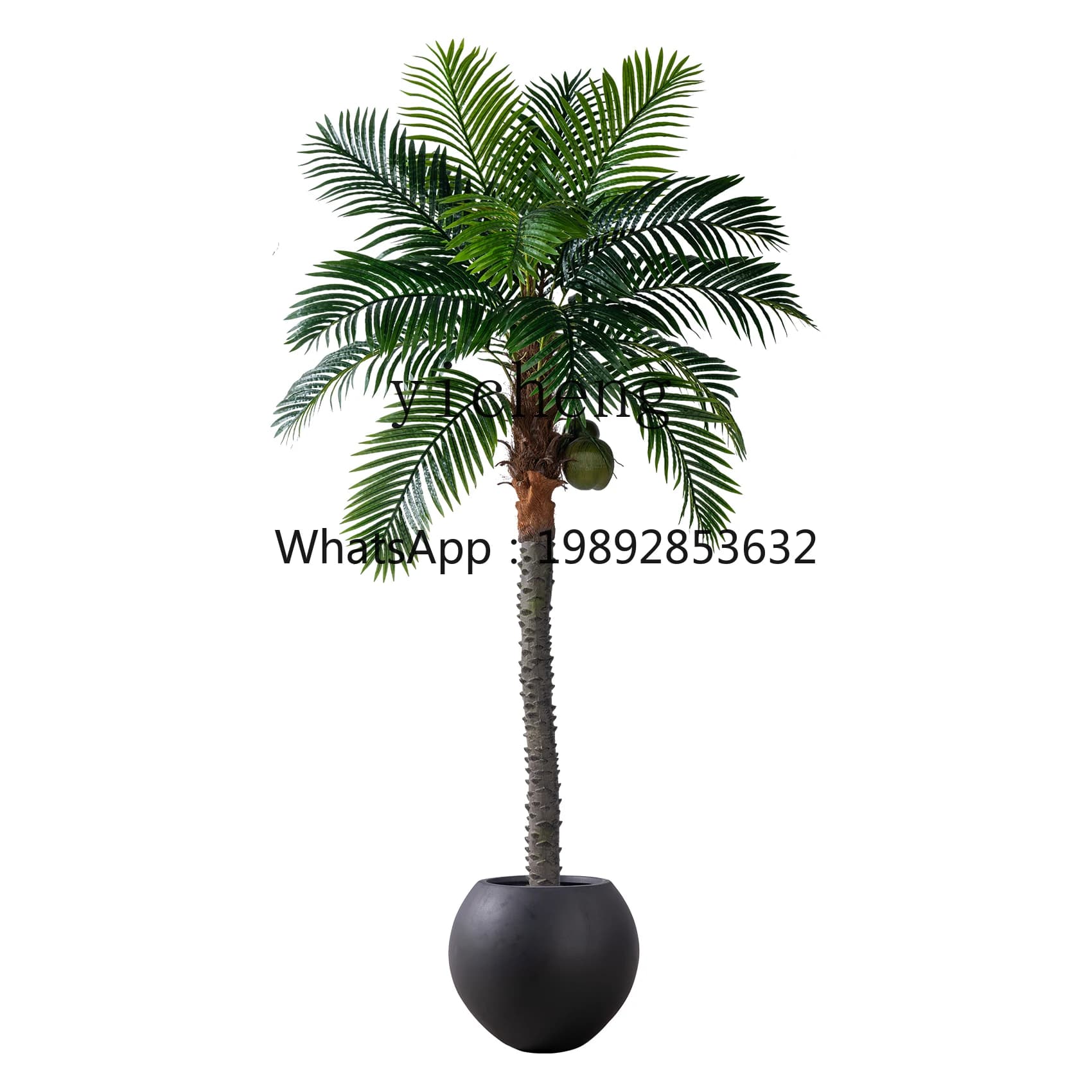 H3-27 Simulated coconut needles, fake coconut tree, bionic tree, vase green plant, landscape ornament