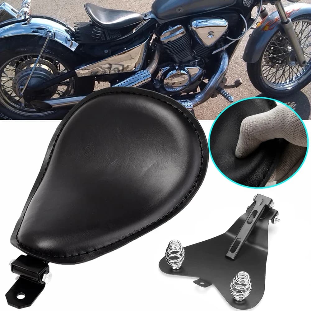 Universal Motorcycling Only Seat Seat Cover Bracket A Spring Base Leather Seats For Honda Rebel CMX250C For Yamaha Virago XV250
