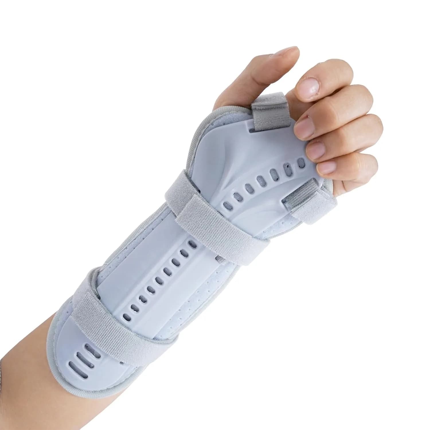 Stecca per fratture al polso, tutore per il polso, per fracture, distorsioni, dolore e gonfiore, artrite, tendinite, stecche rimovibili per adulti