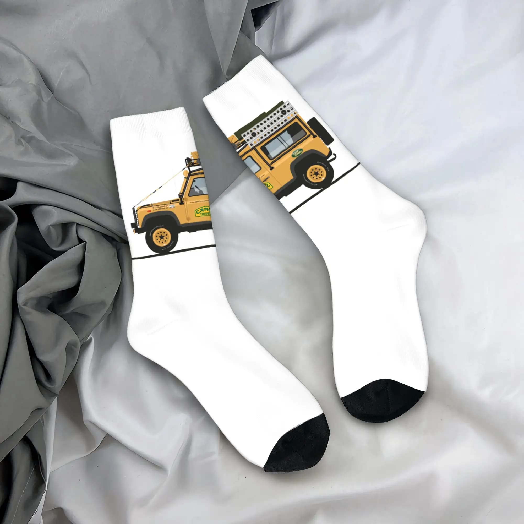 Custom Socks Camel Trophy Defender 110 for men and women, warm and fashionable socks