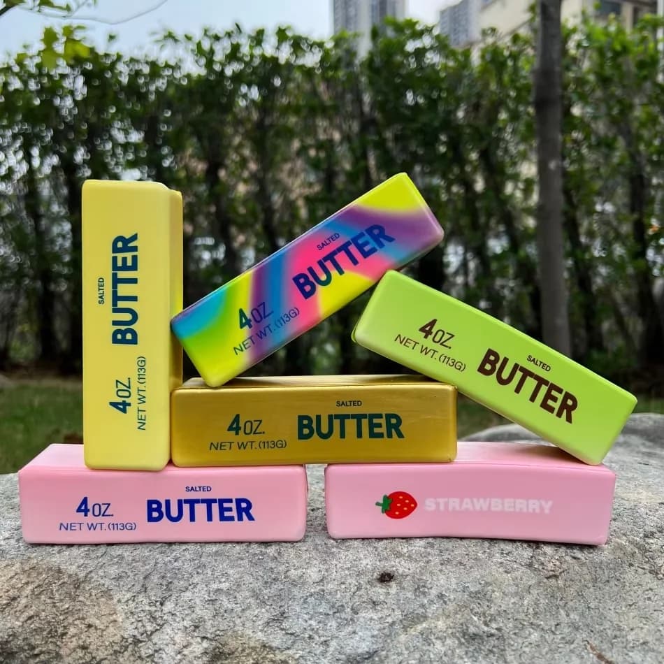Squishy Super Big Butter Stick Slow Rising Fidget Toy Gigante, Giocattolo Morbido a Forma di Bastoncino di Burro per Adulti, Bambini, Ragazze, Regali per l'Autismo
