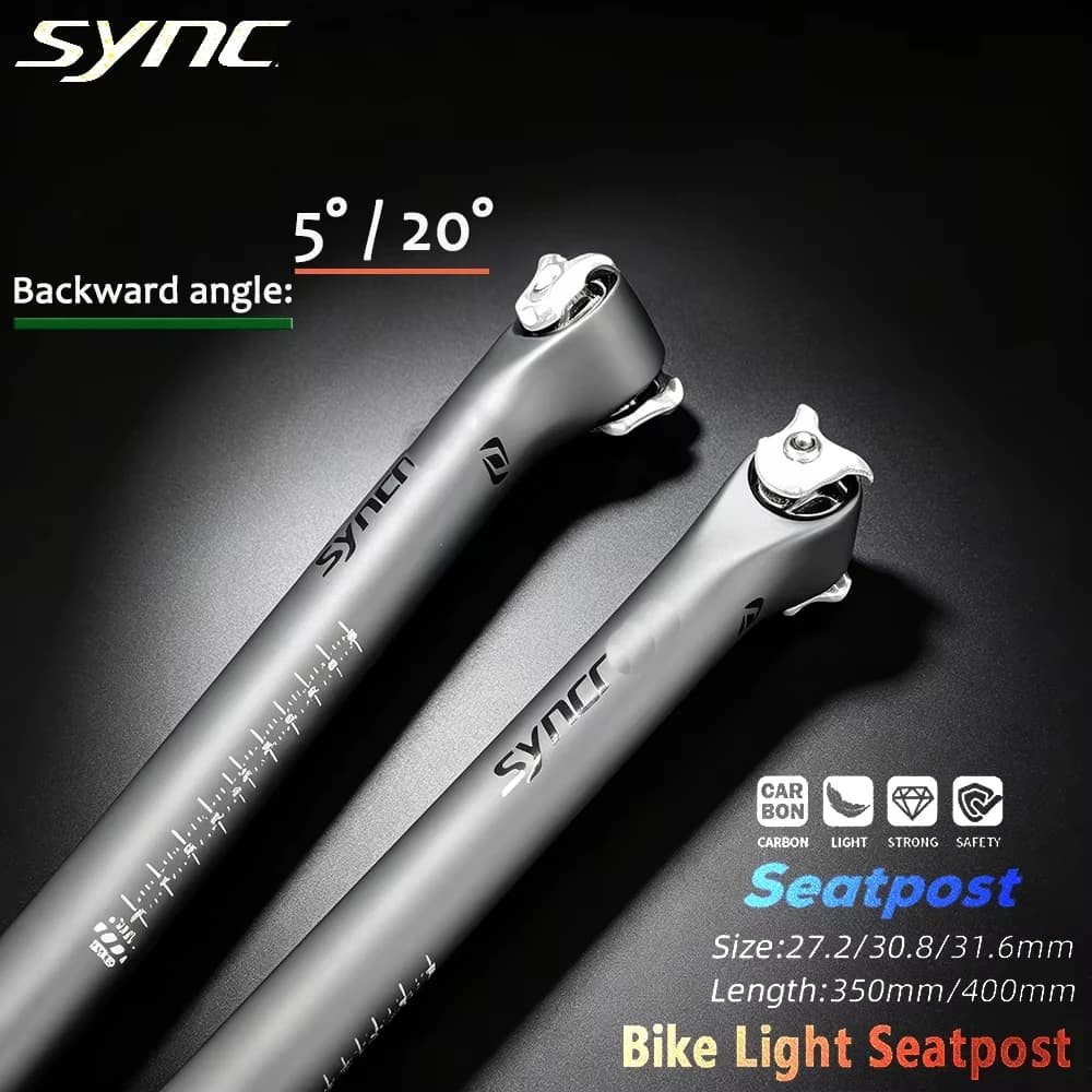 SYNCROS carbon fiber brace full half opaque half glossy brace for Mountain/road brace light brace 27.2/30.8/31.6mm