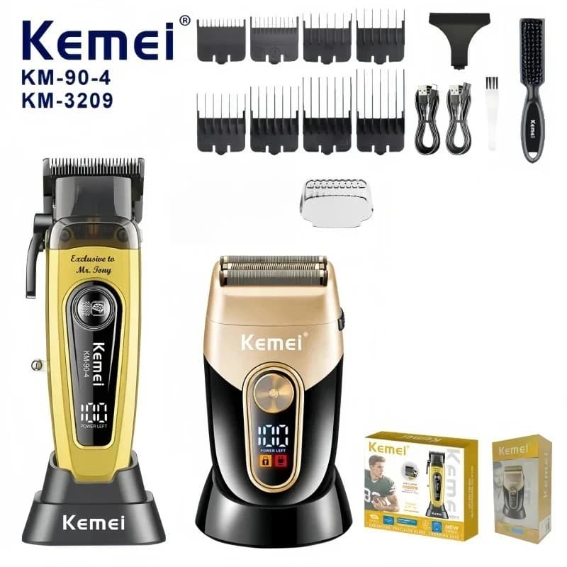 Kemei KM-90-4 KM-3209 Professional haircut for salon Wireless haircut shaving machine Haircut shaving machine