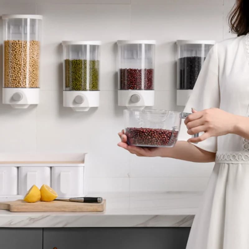 Cereal Storage Cans Fruit Storage Boxes Rice Beans Snack Store Sealed Cans Food Kitchen Accessories
