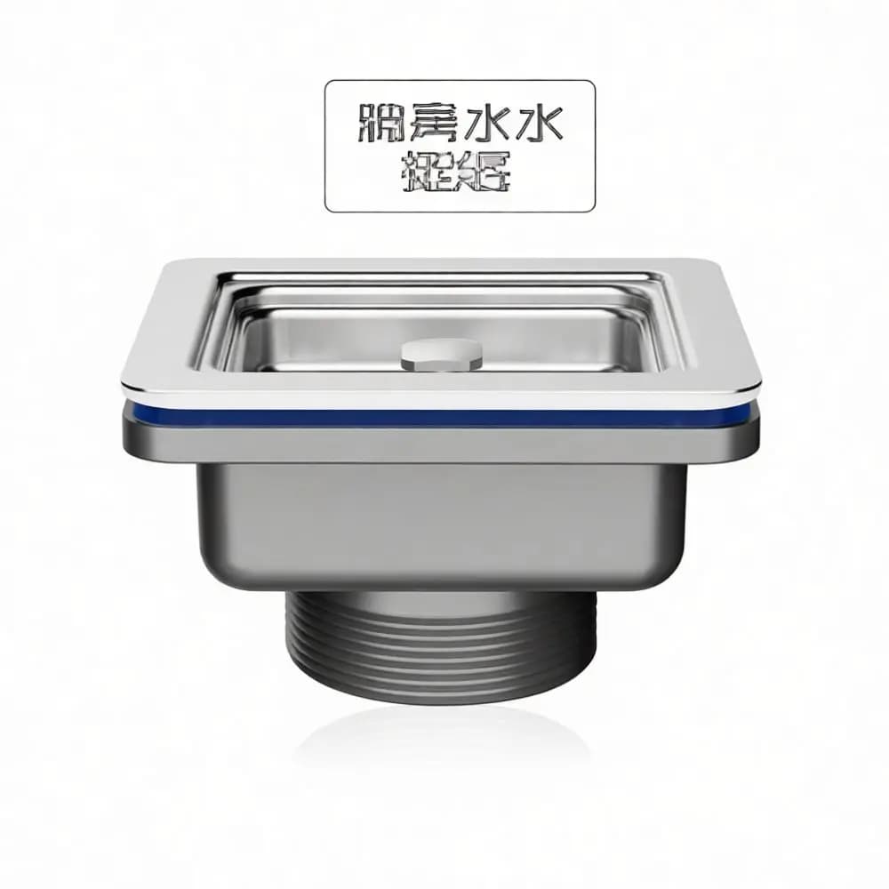 Kitchen Sink Square Drain Filter Stainless Steel Waste Basket Anti Clog Plumbing Hardware Replacement Drainage Fixture Tool