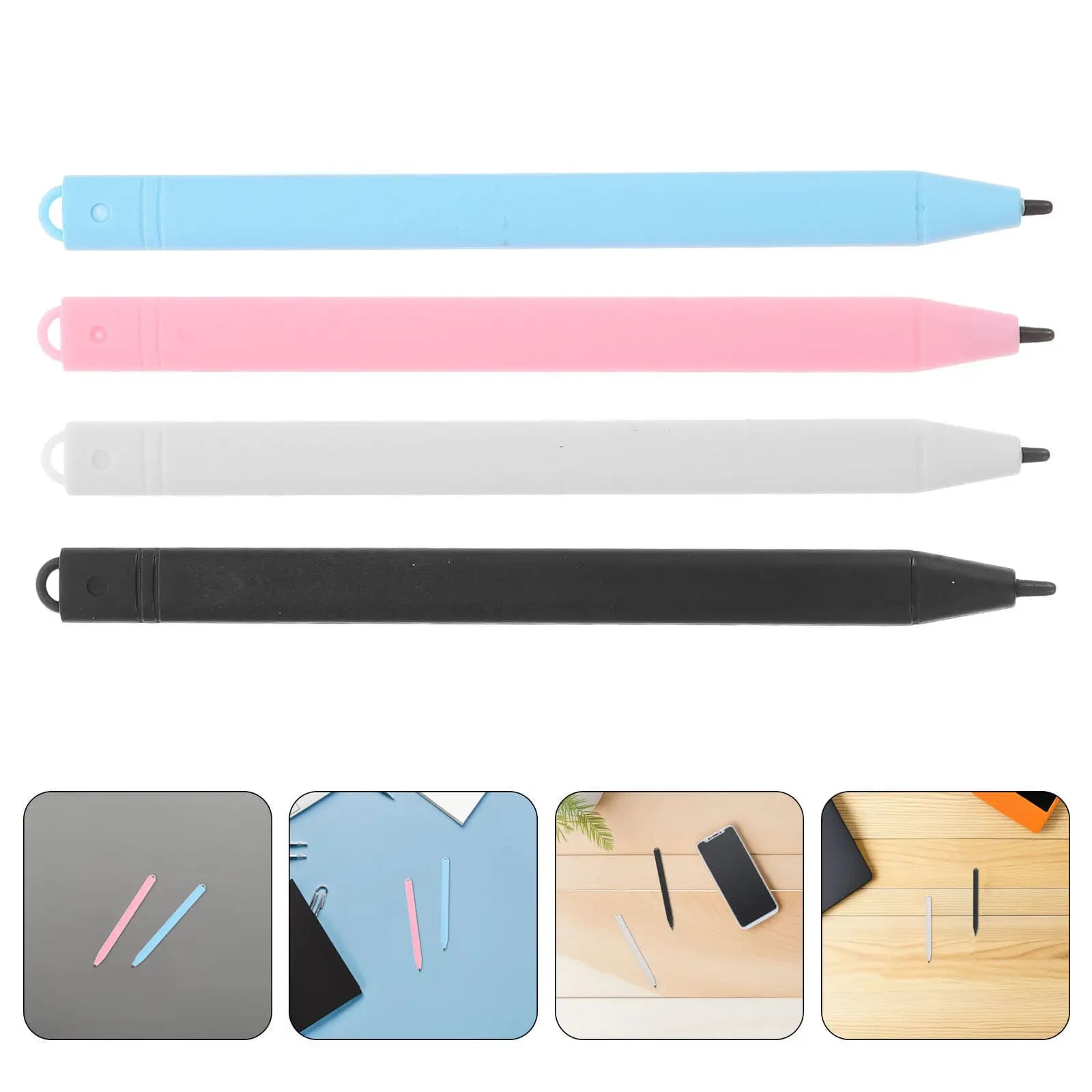 Penna stilo per tablet LCD da 8 pezzi, penna di ricambio per disegno di precisione, impugnatura leggera per pannelli touch screen universali