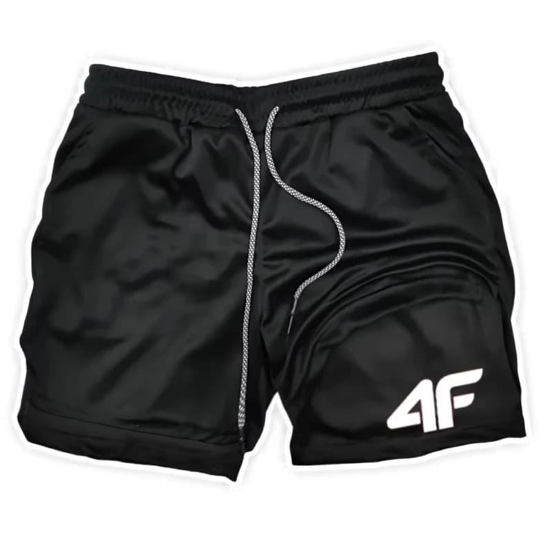 Pantaloncini da corsa da uomo 2 in 1 a doppio strato, abbigliamento sportivo, pantaloncini da palestra, fitness, allenamento, jogging