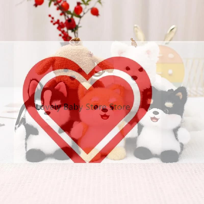 【BS】Portachiavi in peluche a forma di cane, simpatico ciondolo a forma di cucciolo, decorazione da appendere per borsa o zaino, regali