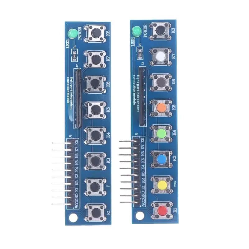 For Arduino ARM 8 Detached key button Module touch button with LED indicator Keyboard module