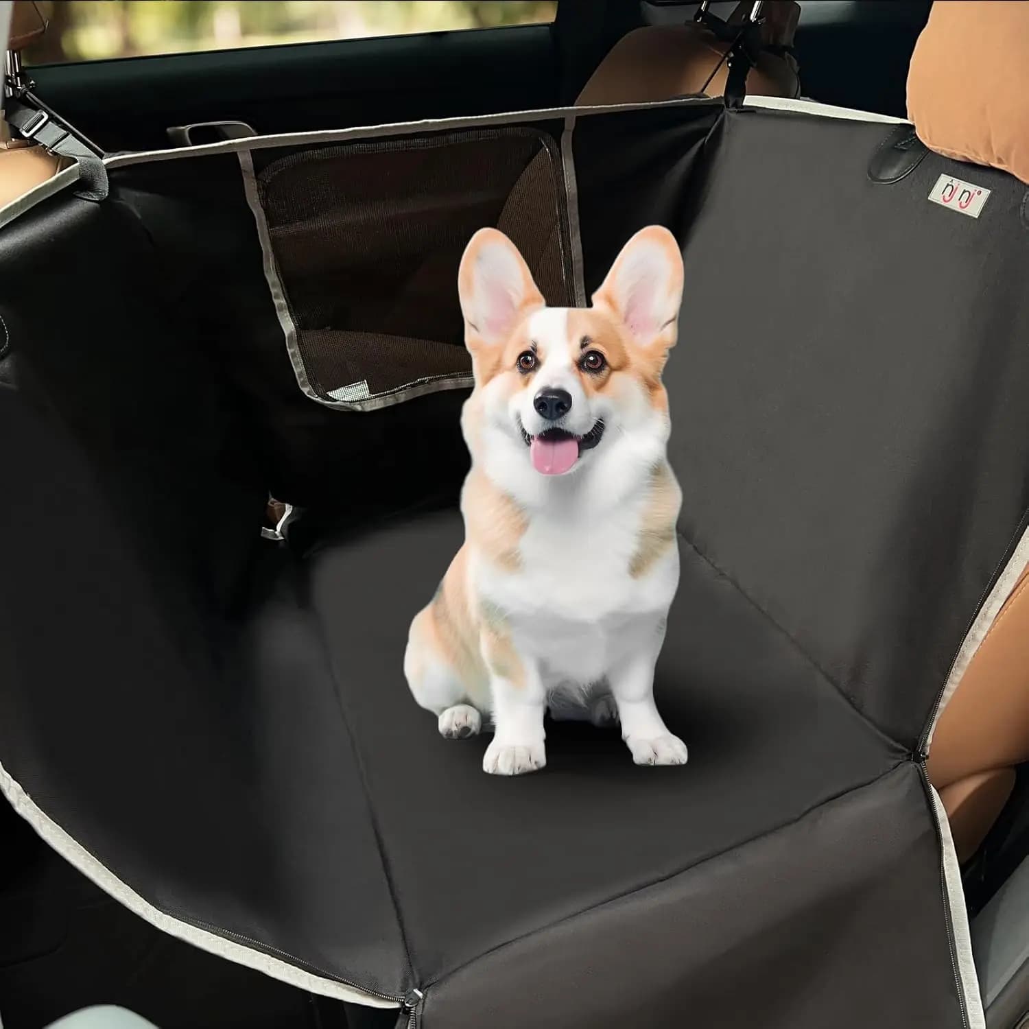 Cover for Auto for Cans Waterproof with Window in Network, Anti-scratch protection for Seats Rear for All Sizes