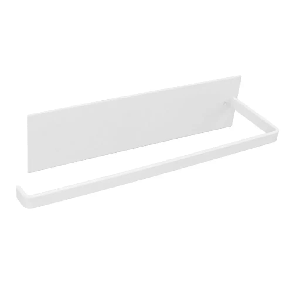 Portarotolo da Parete in Acciaio al Carbonio, Elegante e Semplice, Nero/Bianco, Autoadesivo