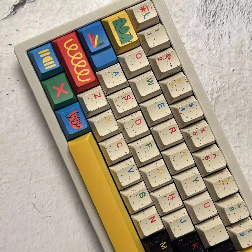 GMK Motifl Theme Keycap Set 145 tasti PBT Personalizzato Splash-ink Art Tastiera Cap Cherry Profile Gaming KeyCap per tastiera meccanica