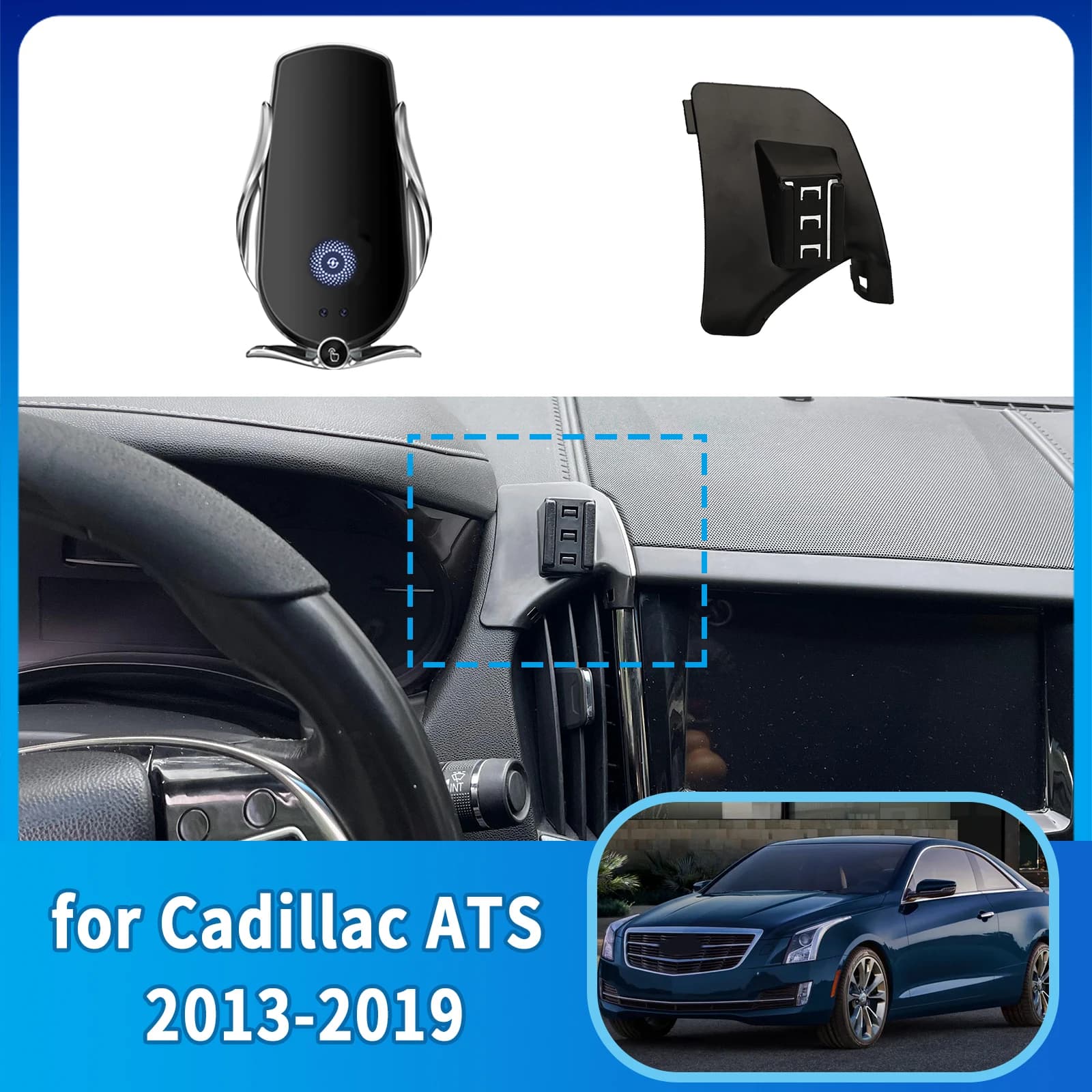 Supporto per telefono cellulare per auto per Cadillac ATS LFX 2013 2014 2015 2016 2017 20018 2019 Staffa GPS Accessori Supporto di navigazione Auto