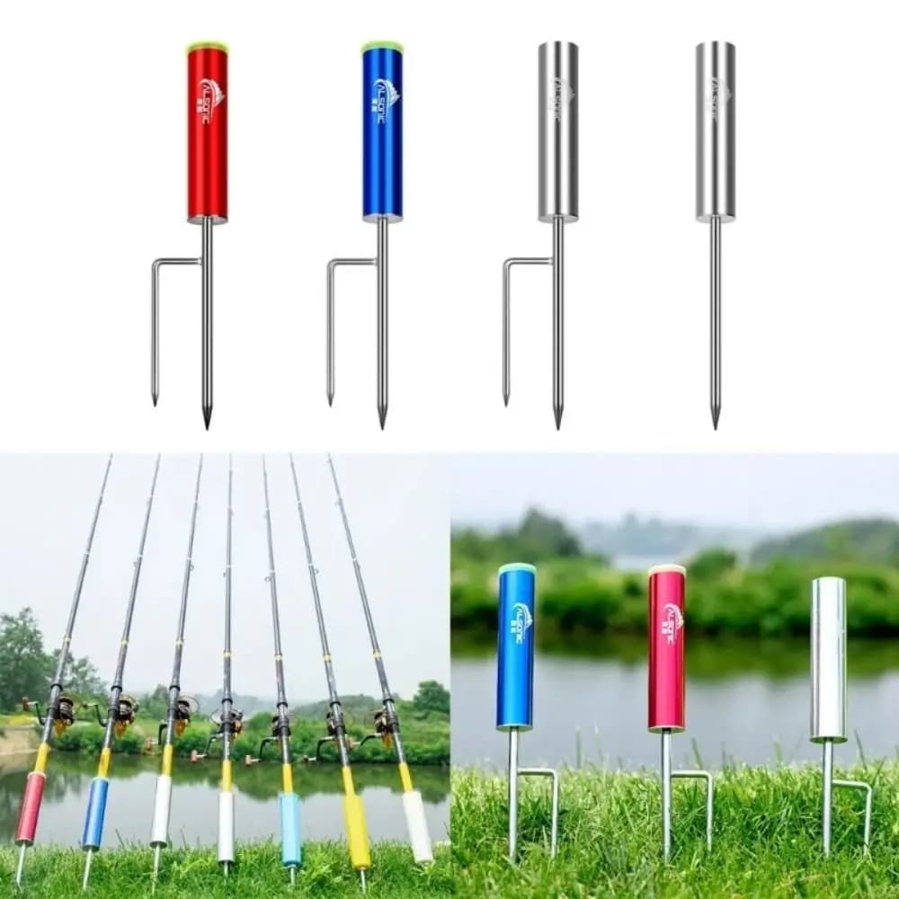 Metal fishing rod holder Ground insert Portable sea rod bracket Lightweight and durable fishing rod sea fishing rod