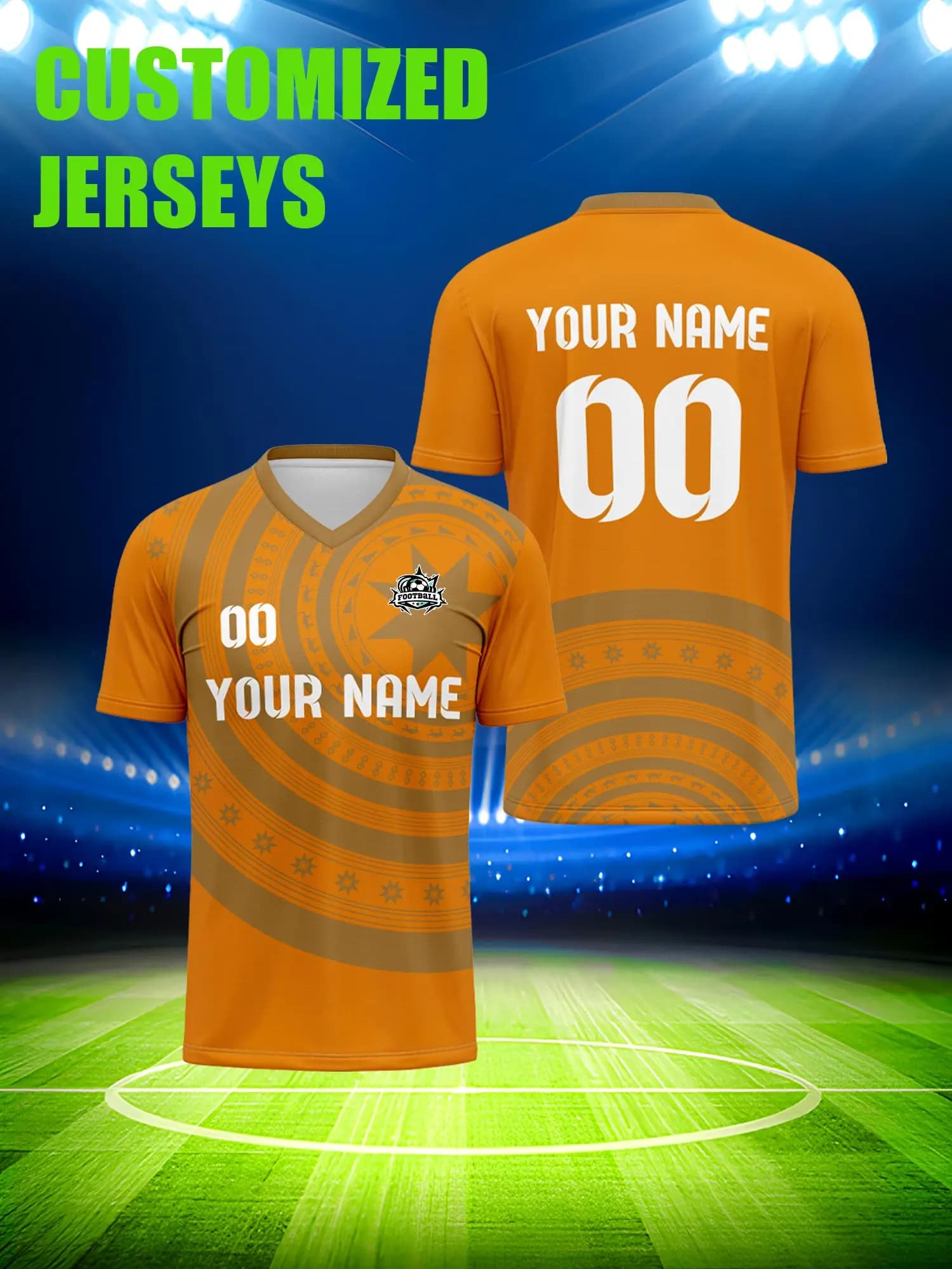 Maglia da calcio personalizzata con immagine, numero e nome personalizzati, kit da calcio morbido e traspirante per bambini, regalo per le vacanze